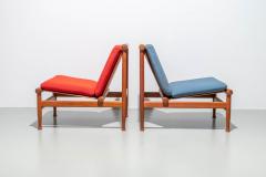 Kai Lyngfeldt Larsen Set of 2 Lounge Chairs by Kai Lyngfeld Larsen in Teak Denmark 1960s - 3119344