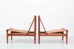 Kai Lyngfeldt Larsen Set of Four 501 Lounge Chairs by Kai Lyngfeld Larsen in Teak Denmark 1950s - 3247690