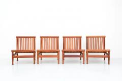 Kai Lyngfeldt Larsen Set of Four 501 Lounge Chairs by Kai Lyngfeld Larsen in Teak Denmark 1950s - 3247699