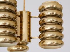 Kai Roukonen Kai Ruokonen Three Arm Pendant Light in Brass Lynx Finland Early 1970s - 3298079