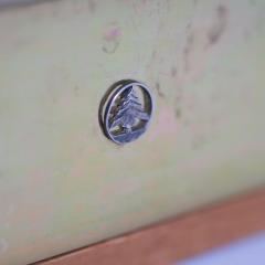 Kaija Aarikka Mid Century Modern Kaija Aarikka Brass Teak Tray Finland 1960s - 4550319