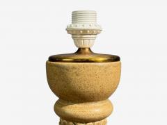 Kaisa Ess n Table Lamps Beige Stoneware Sweden 1980s - 4486998