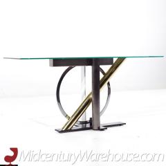 Kaizo Oto Kaizo Oto for Design Institute of America Steel and Brass Console Table - 3684661