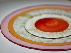 Kaj Franck Colourful Kaj Franck Ring Plate with Red Pink and Amber Nuutaj rvi 1960s - 4018536