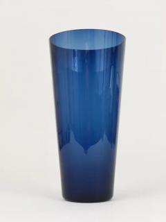 Kaj Franck Large Kaj Franck Blue Midcentury Vase Kartio by Nuutajarvi Nottsjo Finland - 4062528