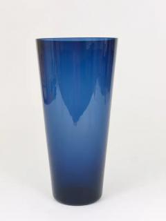 Kaj Franck Large Kaj Franck Blue Midcentury Vase Kartio by Nuutajarvi Nottsjo Finland - 4062532