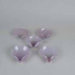 Kaj Franck Set of Five Pink Mold Blown Kaj Franck Vases for Iittala 1947 1952 - 4216744