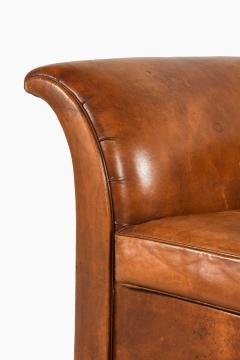 Kaj Gottlob Kaj Gottlob Attributed Leather Sofa 1940s - 4642769