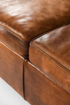 Kaj Gottlob Kaj Gottlob Attributed Leather Sofa 1940s - 4642775