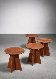 Kaj Winding Pair of Kaj Winding cruciform stools - 4774837