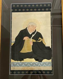 Kamenaga Goro Framed Japanese Portrait of a Buddhist Priest by Goro Kamenaga - 3105158