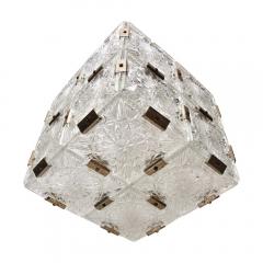 Kamenicky Senov SET OF 4 CUT CRYSTAL GLASS CEILING LIGHTS BY KAMENICKY SENOV - 1761286