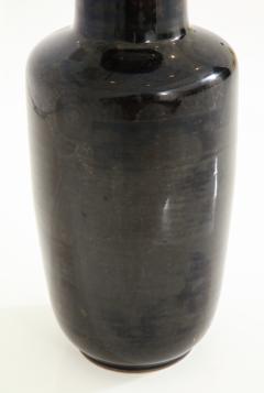 Kangxi Period Black and Gilt Porcelain Vase - 756687