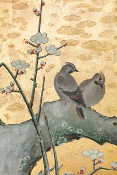 Kano School Birds and Flowers by a Stream 19th century - 2594656