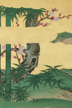 Kano School Birds by Flowering Plum and Bamboo 19th century - 2594663