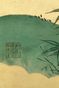 Kano School Birds by Flowering Plum and Bamboo 19th century - 2594668