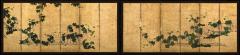 Kano Tsunenobu 17th Century Japanese Screen Pair Grapevines Attributed to Kano Tsunenobu - 4687524