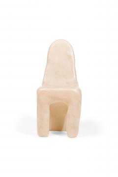 Kar Studio Chinese Contemporary Beige Amorphous Fiberglass Side Chairs - 4605693