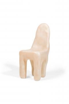 Kar Studio Chinese Contemporary Beige Amorphous Fiberglass Side Chairs - 4605694