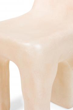 Kar Studio Chinese Contemporary Beige Amorphous Fiberglass Side Chairs - 4605699