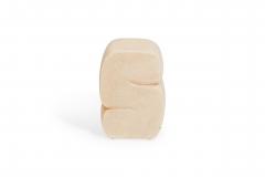 Kar Studio Chinese Contemporary Beige Fiberglass Low Stools - 4605662