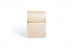 Kar Studio Chinese Contemporary Beige Fiberglass Low Stools - 4605663