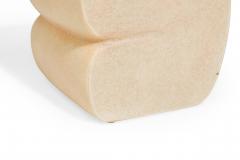 Kar Studio Chinese Contemporary Beige Fiberglass Low Stools - 4605667
