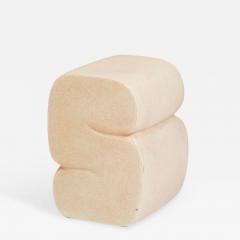 Kar Studio Chinese Contemporary Beige Fiberglass Low Stools - 4620154