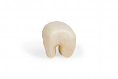 Kar Studio Chinese Contemporary Beige Fiberglass Tooth Stool - 4605654