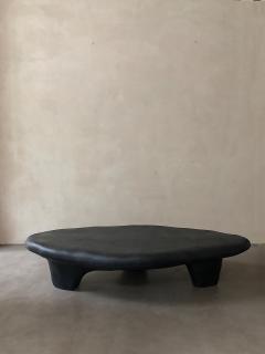 Kar Studio Chinese Contemporary Black Fiberglass Tripod Coffee Table - 4605587