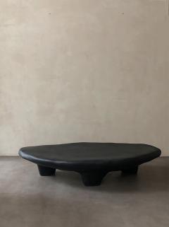Kar Studio Chinese Contemporary Black Fiberglass Tripod Coffee Table - 4605588