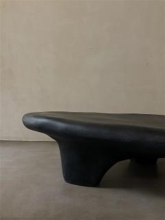 Kar Studio Chinese Contemporary Black Fiberglass Tripod Coffee Table - 4605590
