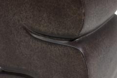 Kar Studio Chinese Contemporary Brown Fiberglass Low Stool - 4605688