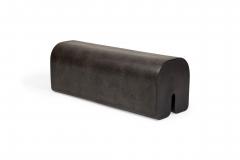 Kar Studio Chinese Contemporary Brownish Fiberglass Arch Bench - 4605613