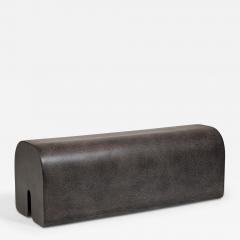 Kar Studio Chinese Contemporary Brownish Fiberglass Arch Bench - 4620077