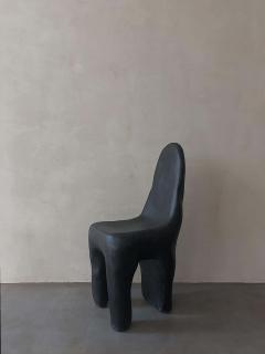 Kar Studio Contemporary Black Amorphous Playdough Fiberglass Side Chairs - 4605704