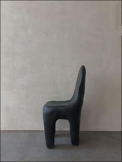 Kar Studio Contemporary Black Amorphous Playdough Fiberglass Side Chairs - 4605705