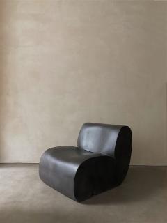 Kar Studio Contemporary Coffee Curl Up Lounge Chair - 4605503