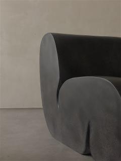 Kar Studio Contemporary Coffee Curl Up Lounge Chair - 4605507