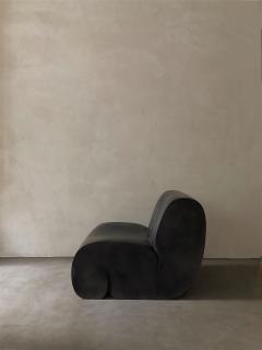 Kar Studio Contemporary Coffee Curl Up Lounge Chair - 4605509