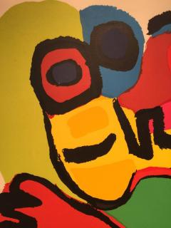 Karel Appel Karel Appel Signed Artist Edition Swirls of Color Two Faces  - 2224156
