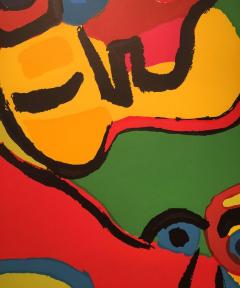 Karel Appel Karel Appel Signed Artist Edition Swirls of Color Two Faces  - 2224157