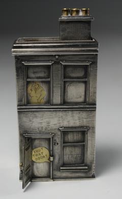 Karel Bartosik Figural Lighter English Tenement House Model Building - 2584989