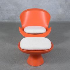 Karim Rashid Vintage Post Modern Lounge Chair and Ottoman Expertly Restored - 3398520