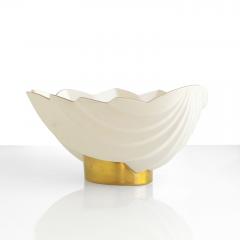 Karin Bjorkquist Scandinavian Modern Karen Bj rquist White Gold Glazed Bowl R rstrand Sweden - 4013974