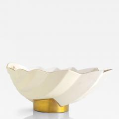 Karin Bjorkquist Scandinavian Modern Karen Bj rquist White Gold Glazed Bowl R rstrand Sweden - 4015501