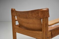 Karin Mobring Karin Mobring Natura Pine Leather Armchair for IKEA Sweden 1970s - 3503385