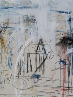 Karina Gentinetta Balanced Equation Oversized Acrylic Oil Pastels and Pencils Abstract 72 x108  - 2785580