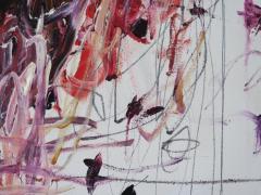 Karina Gentinetta Divine Spontaneity I Acrylic House Paint and Pencils Abstracts 48 x36  - 3512213