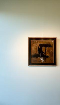 Karina Gentinetta Earthen Series No IV Acrylics in Brown Tones Abstract 27 5 x 27 5  - 4369522